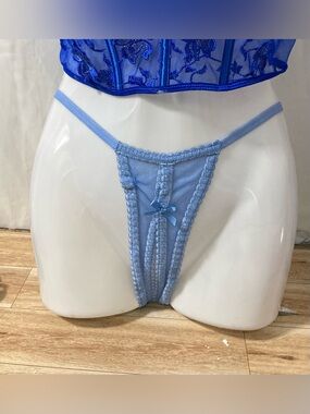 Coquette.com Blue Sheer Lingerie Bottom + Free Top Bonus (19$-)